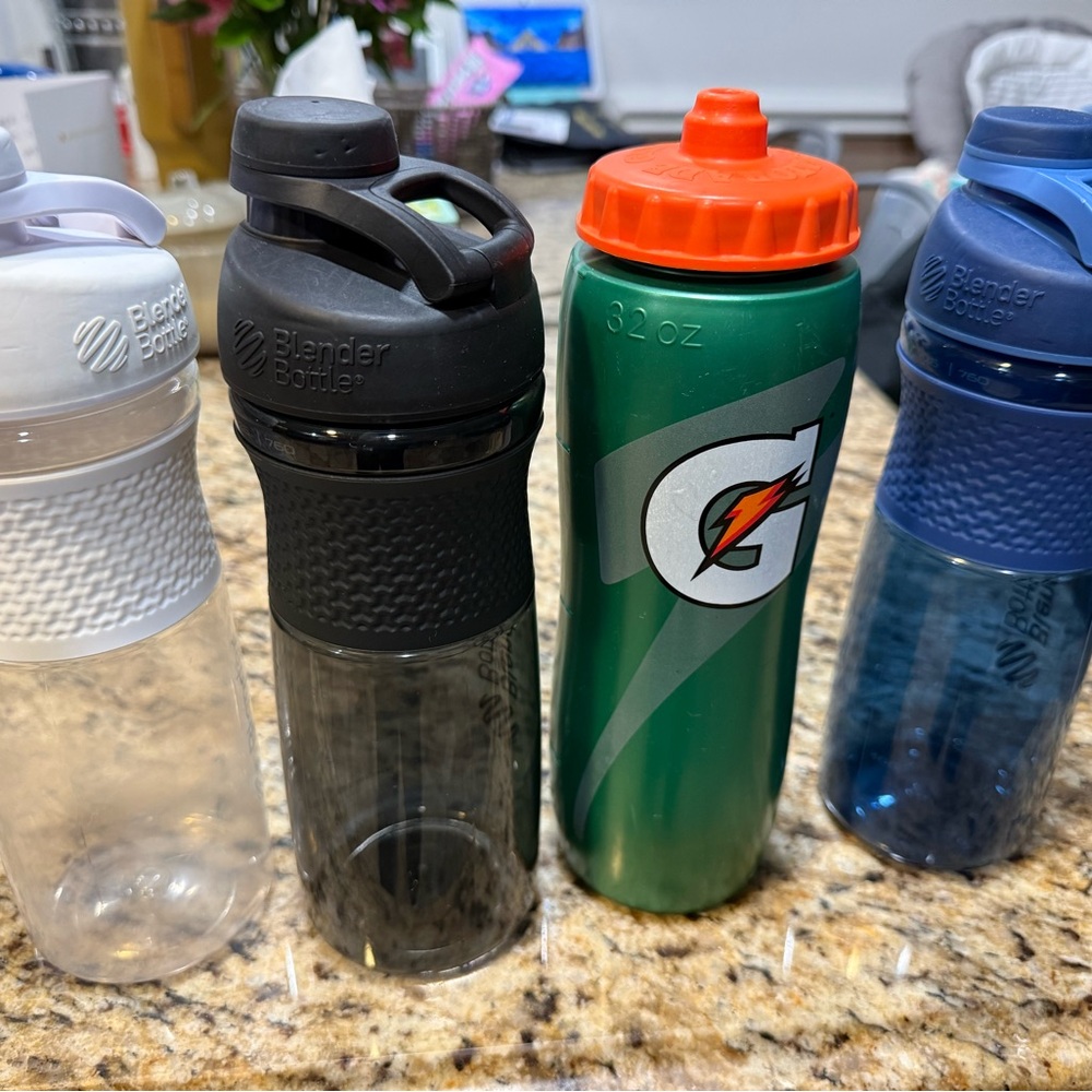 Gatorade and BlenderBottle Water Bottles